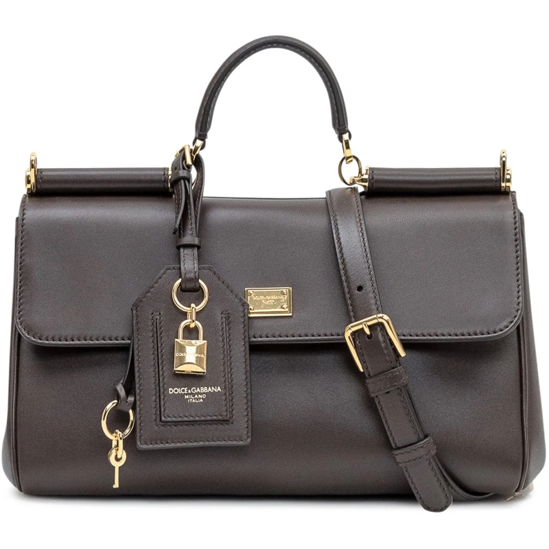 Dolce&Gabbana Tote Dolce & Gabbana Borsa Lux Ottone Vintage in Pelle braun(Image 2)