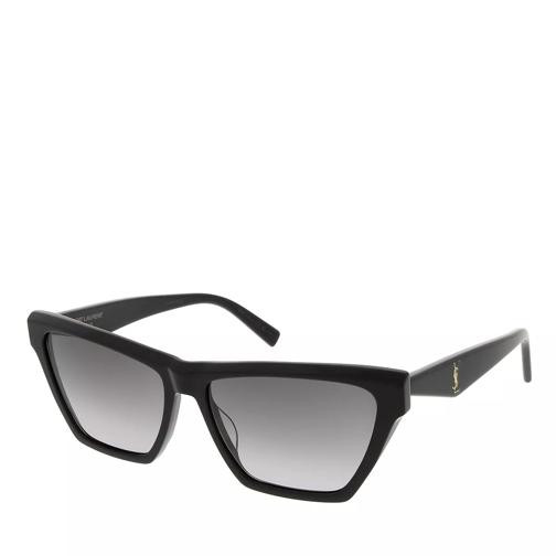 Saint Laurent SL M103-001 58 Woman Acetate Black-Grey Occhiali da sole