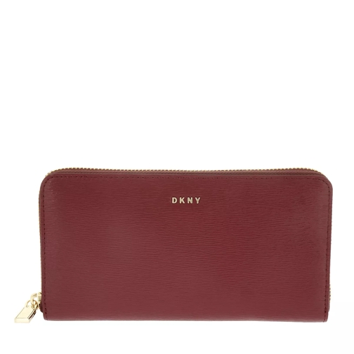 DKNY Large Zip Around Wallet Scarlet Portemonnaie mit Zip-Around-Reißverschluss