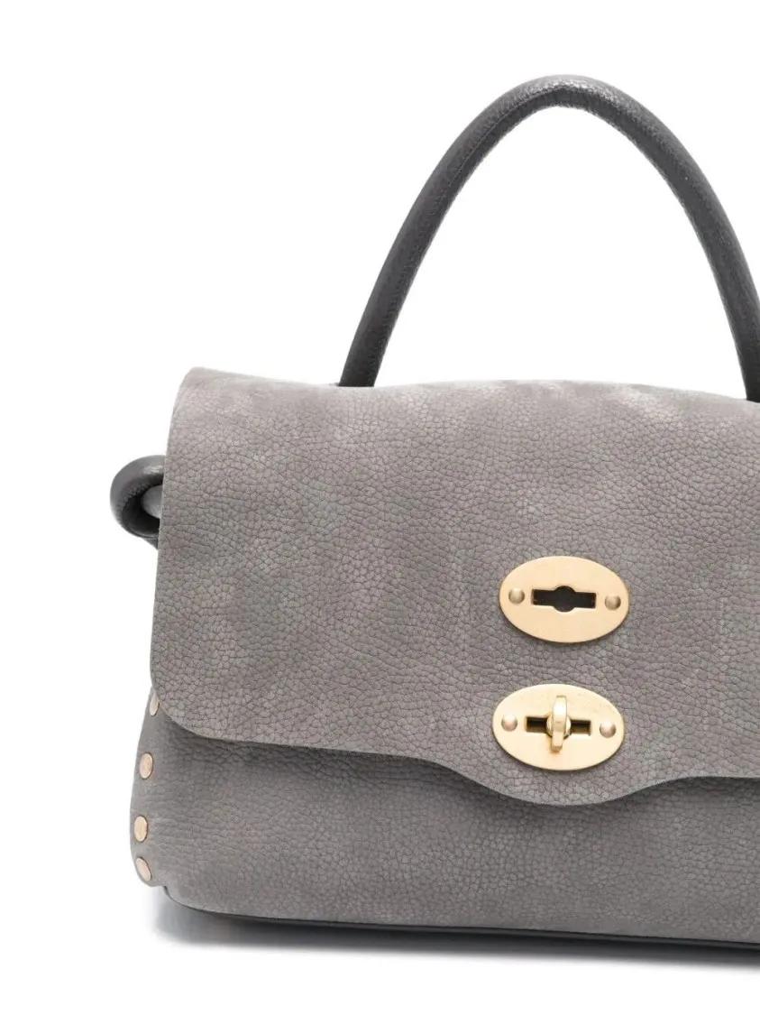 Zanellato Hobo bags Postina Suede Veneziana Grey Giucca S Bag in grijs