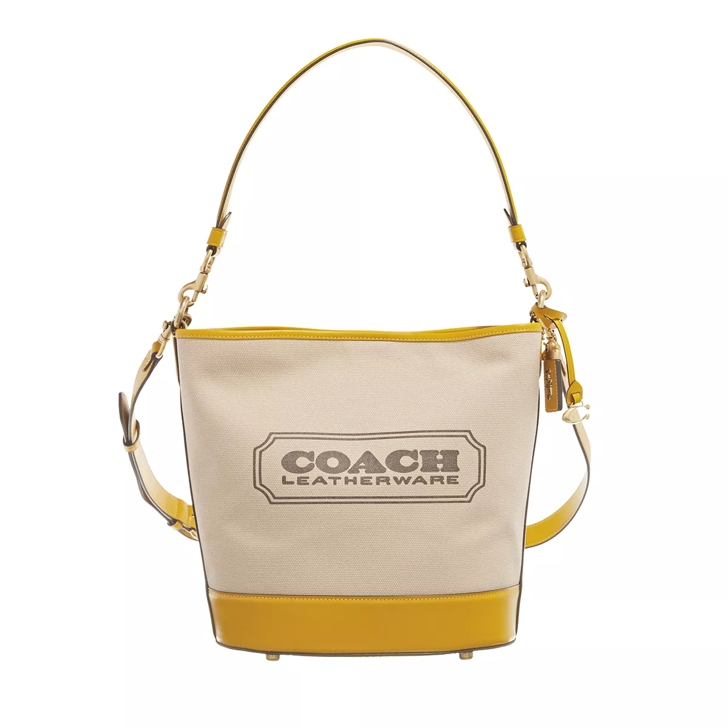 Yellow best sale coach handbag