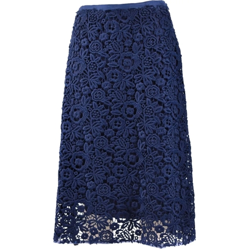 Miu Miu Midi Rokken Skirts Blue blau