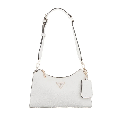 Guess Schultertasche Cresidia Top Zip Shoulder Bag Off White