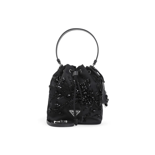 Prada Sac reporter Black Re-Nylon Bucket Bag Black