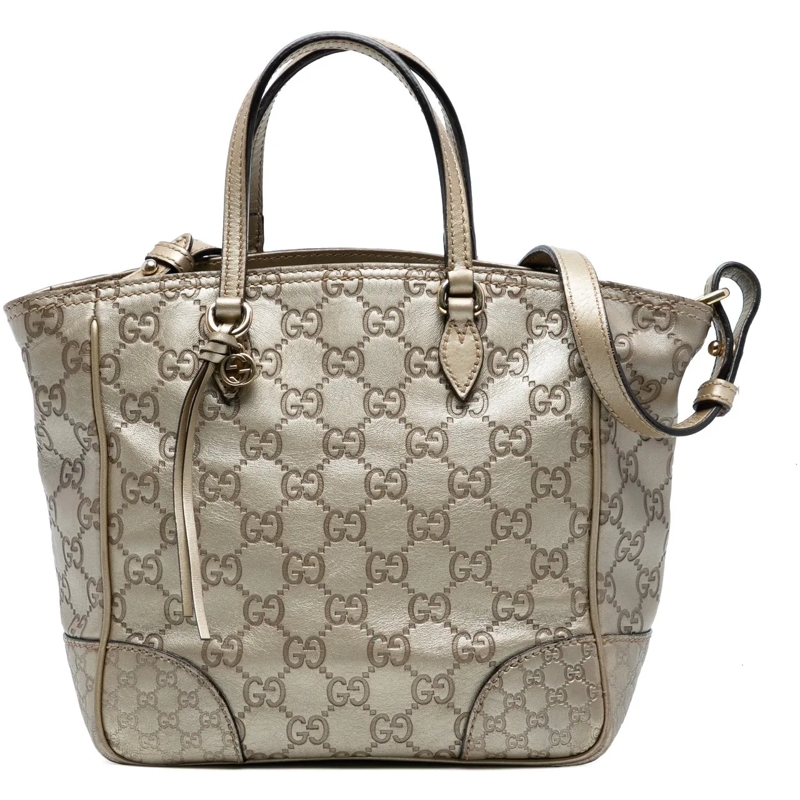 Gucci Sac à bandoulière Small Guccissima Bree Satchel gold