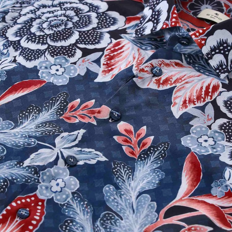 Etro Hemd Hemd mit Blumenprint blau(Image 3)