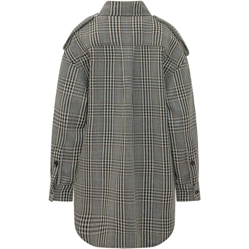 Stella McCartney Veste de transition Sovracamicia Check con Tasche grau(Image 2)