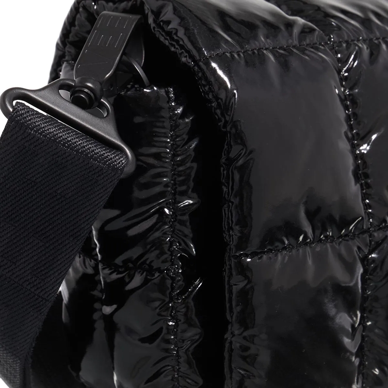 Vee Collective Crossbody Bag Porter Messenger Mini Black Vinyl(Image 4)