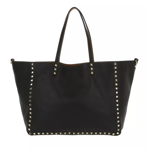 Valentino Garavani Shopping Bag With Studs Nero/Bright Shopper