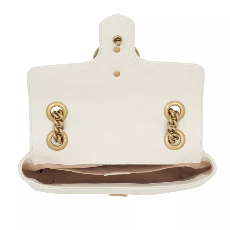 Gucci Crossbody Bag GG Marmont 2.0 Shoulder Bag Leather White(Image 4)
