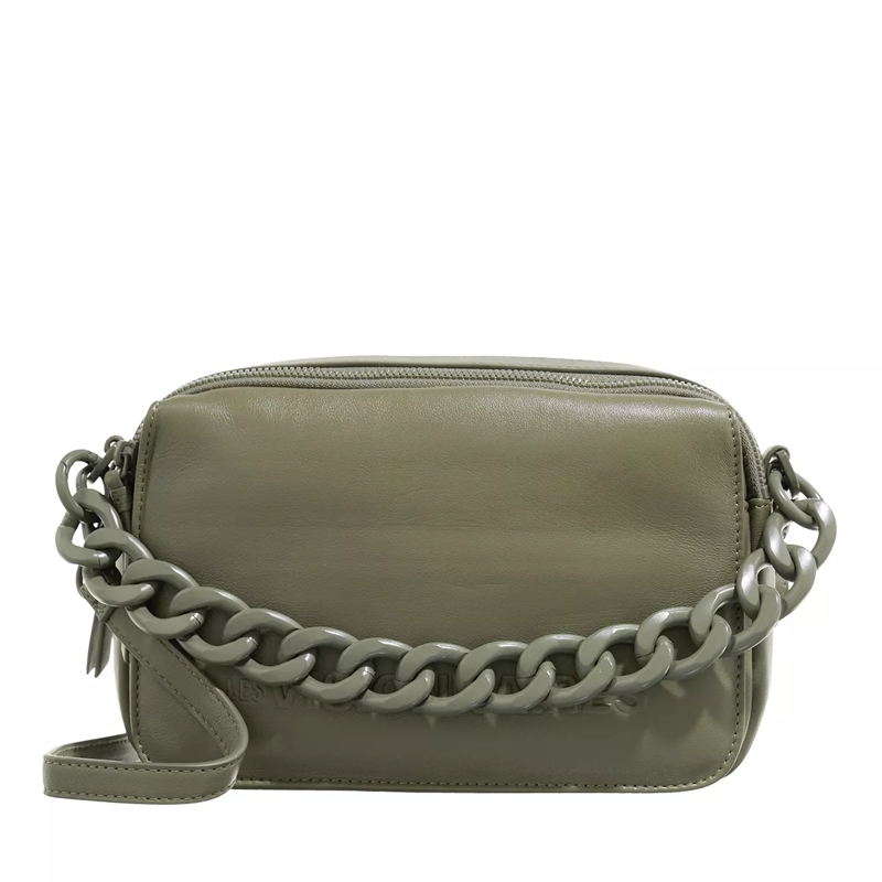 LES VISIONNAIRES Crossbody Bag Emily Silky Dark Sage Green