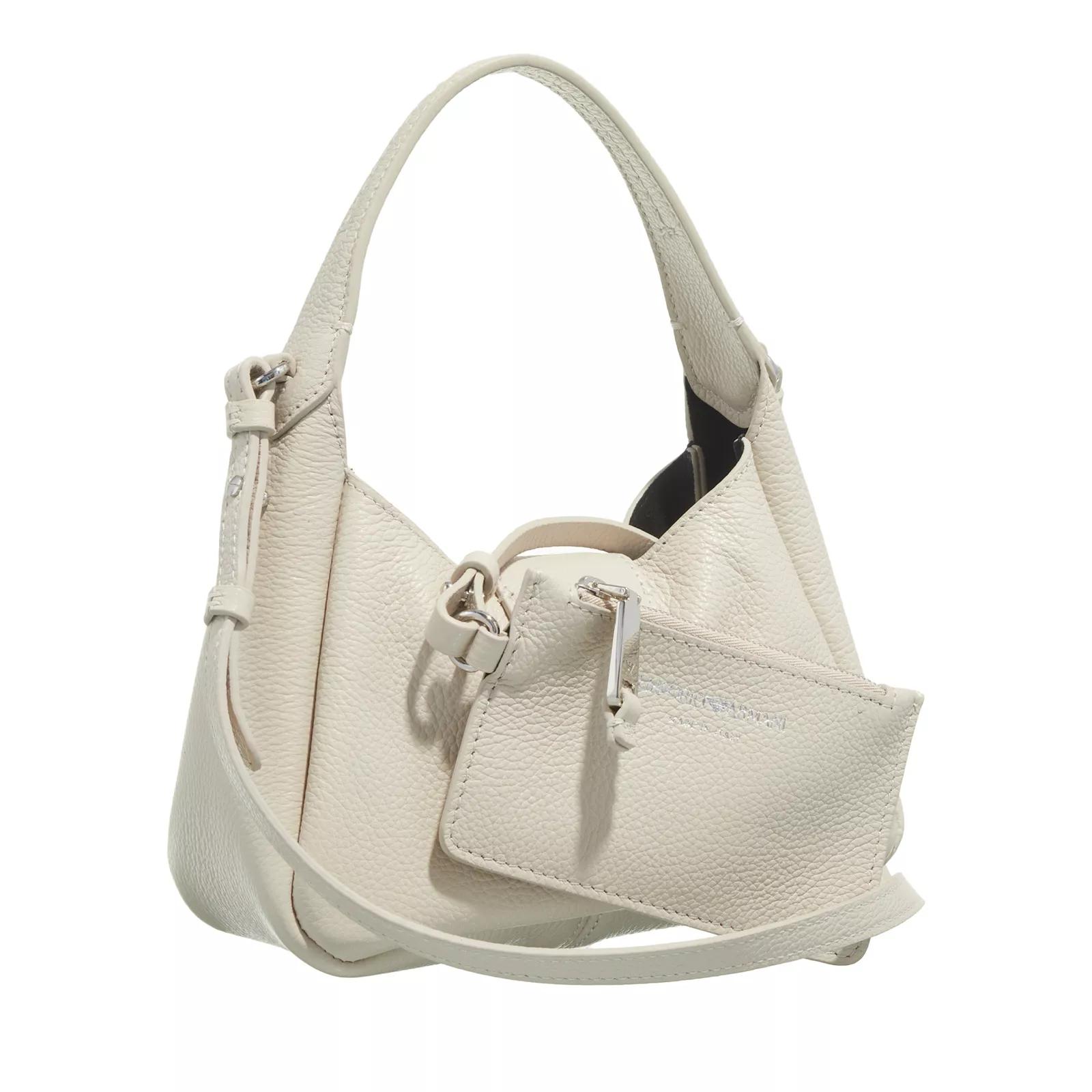 Emporio Armani Hobo bags Hobo S Micro Cervo in crème