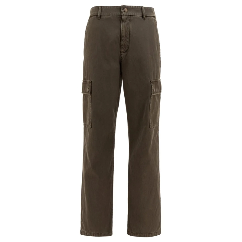 Burberry Pantalon de costume Gabardine Cargo Trousers Brown