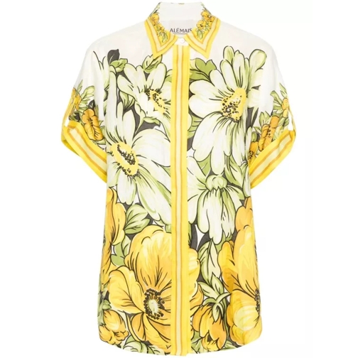 Alemais Alemais Giselle Floral-Print Shirt Yellow 