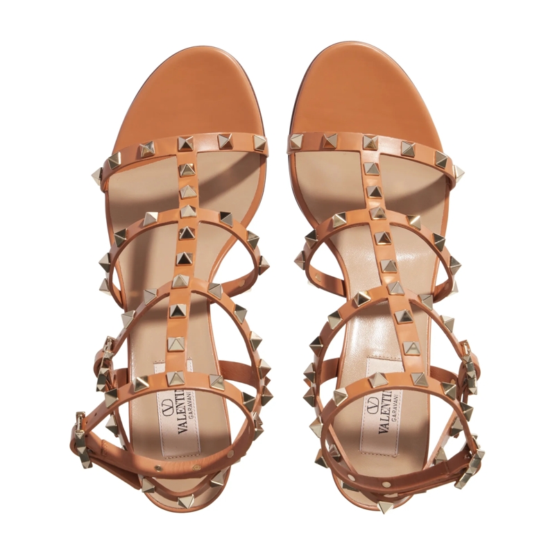 Valentino Garavani Sandales Rockstud Sandals Almond Beige(Image 6)