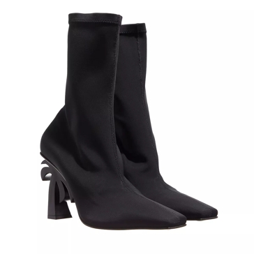 ロングブーツ PALM ANGELS Black Leather Ankle Boots Palm Angels Black Leather Ankle Boots | italist