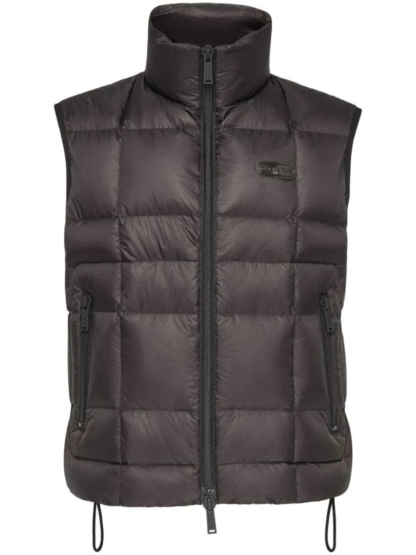 Dsquared2 - High-Neck Padded Vest - Größe 50 - schwarz