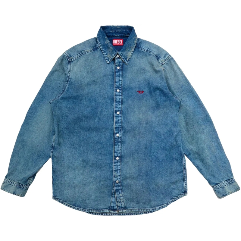 Diesel Legeres Oberteil Camicia D-Simply Denim mehrfarbig