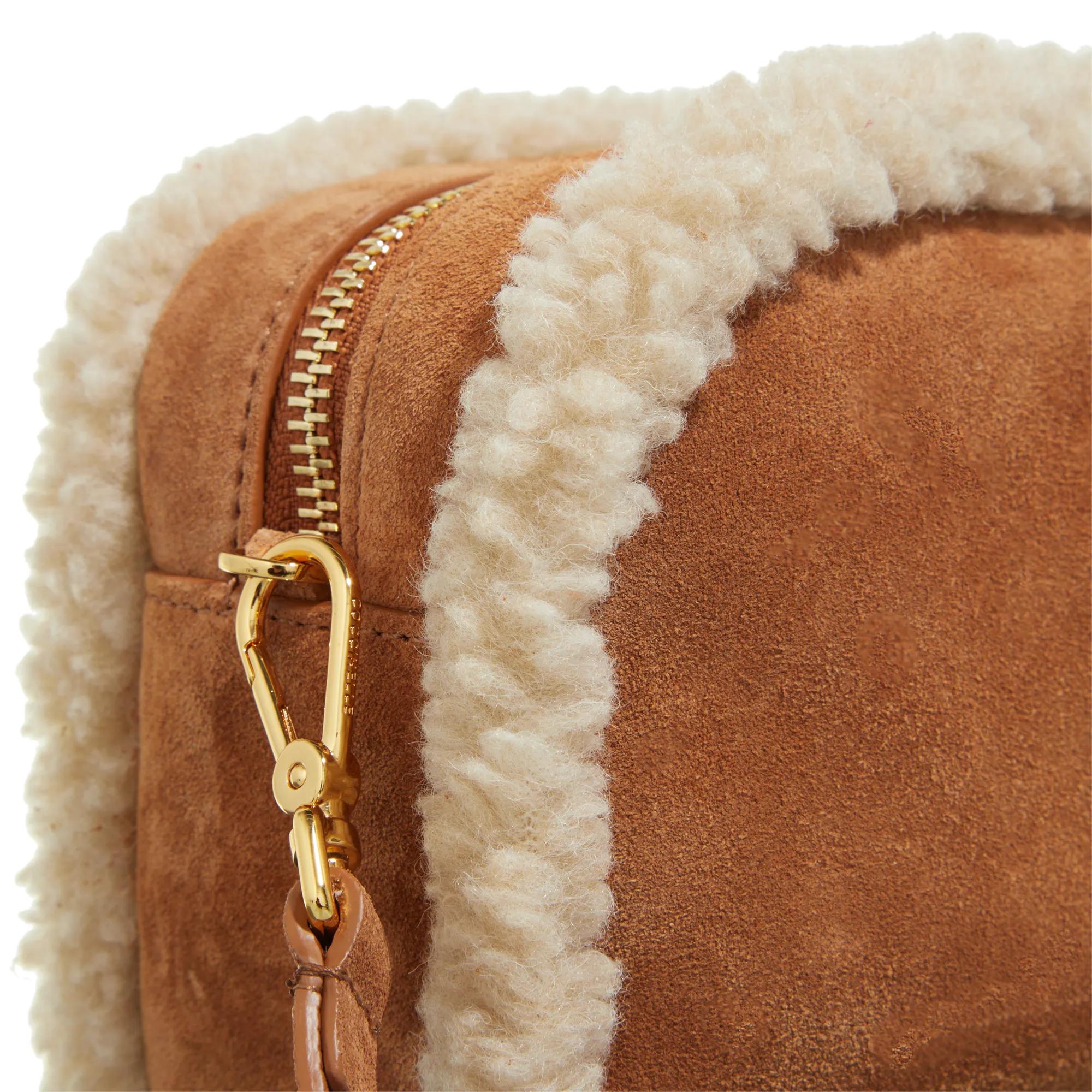 Coccinelle Crossbody bags Tebe Eco Shearling in cognac