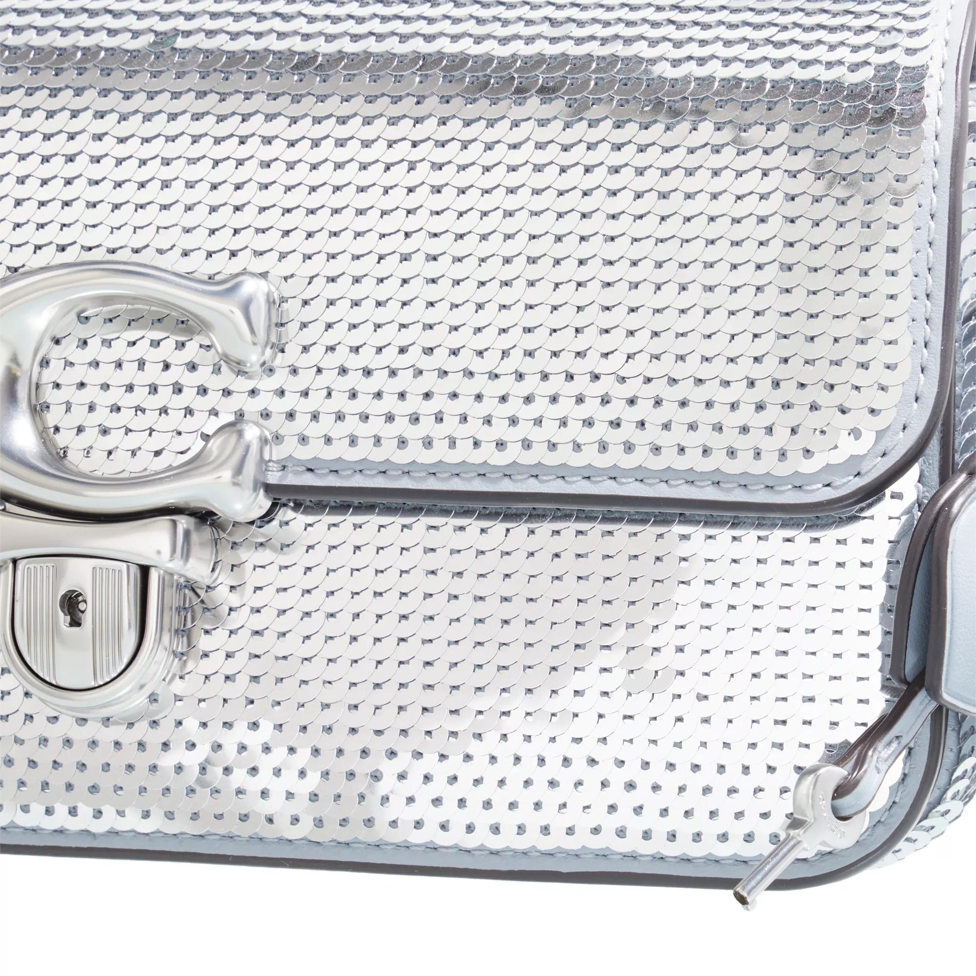 Coach Pochettes Sequin Studio Shoulder Bag in zilver