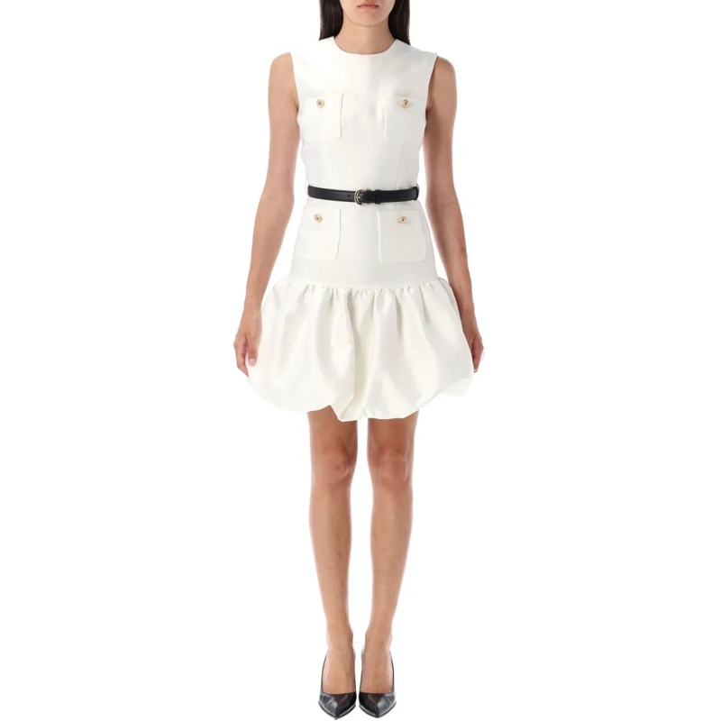 Self Portrait Minikleid Taffeta Mini Dress White