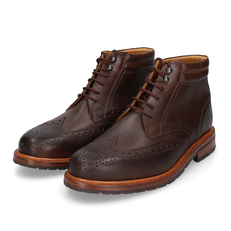 Heinrich Dinkelacker Stiefel Schnürboots Janosh K Full Brogue H dunkel-braun(Image 2)