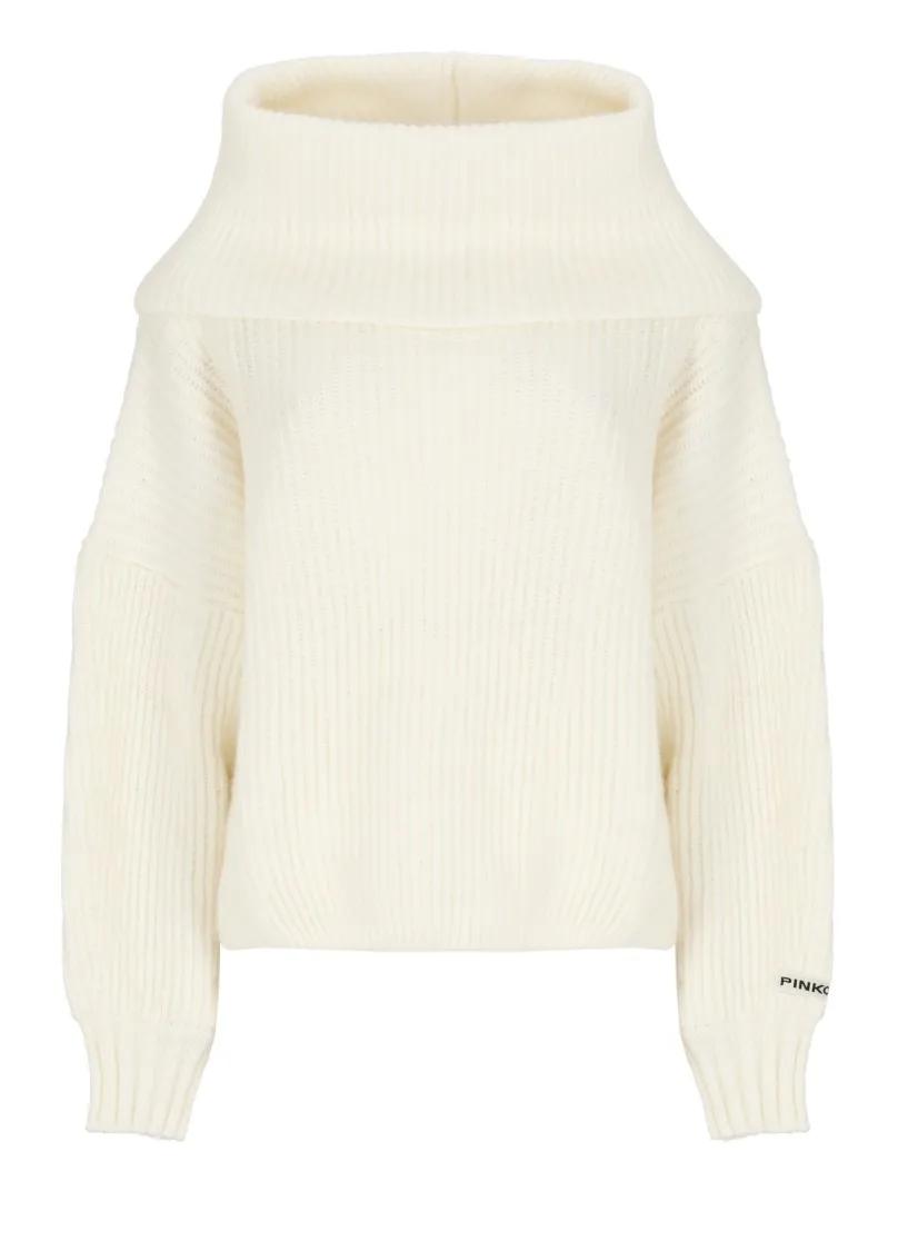 Pinko - Mohair Blend Sweater - Größe XS - weiß