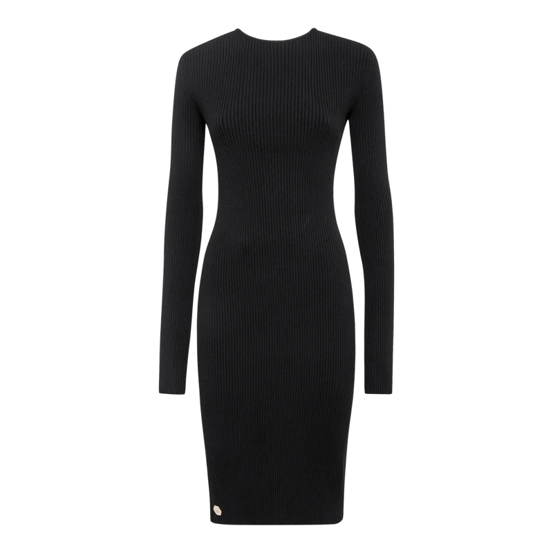 Philipp Plein Strickkleid Strickkleid schwarz