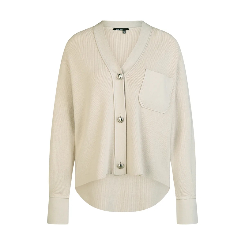 Marc Aurel Daunenjacke Strickjacke taupe