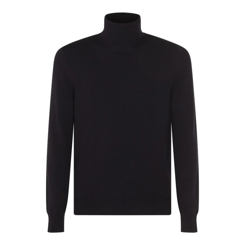 Malo Trui Dark Blue Cashmere Knitwear Blue