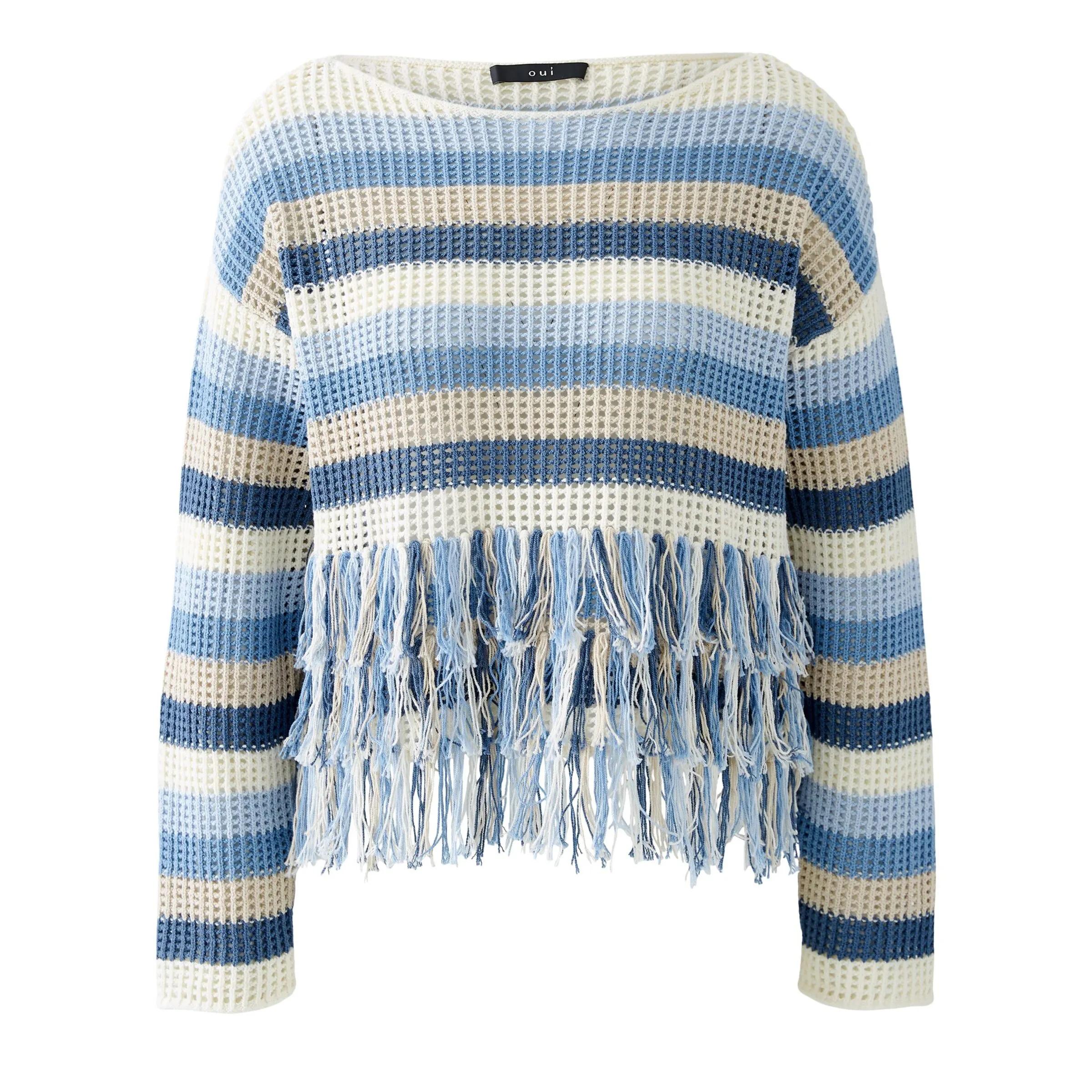 Thumbnail - Oui - Pullover - Größe 40 DAMEN - blue