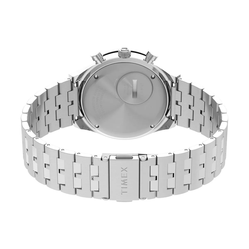 Timex Chronograph Analoge Quarzuhr Q Timex® Chronograph silber(Image 5)