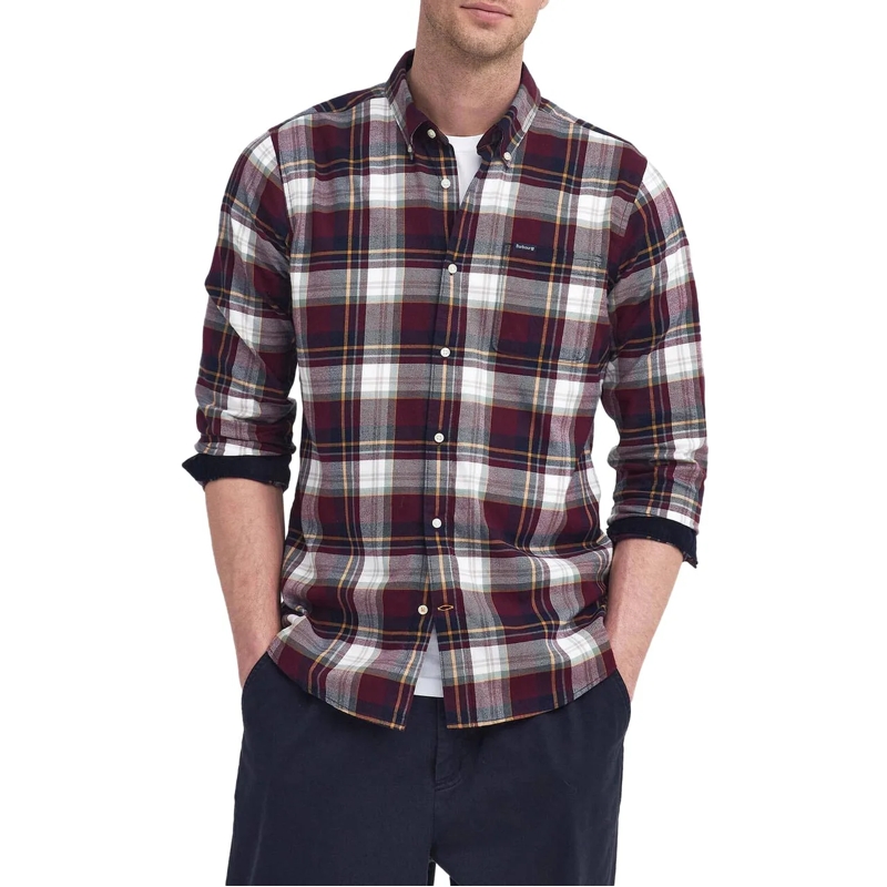 Barbour Legeres Oberteil Shirts Merlot rot