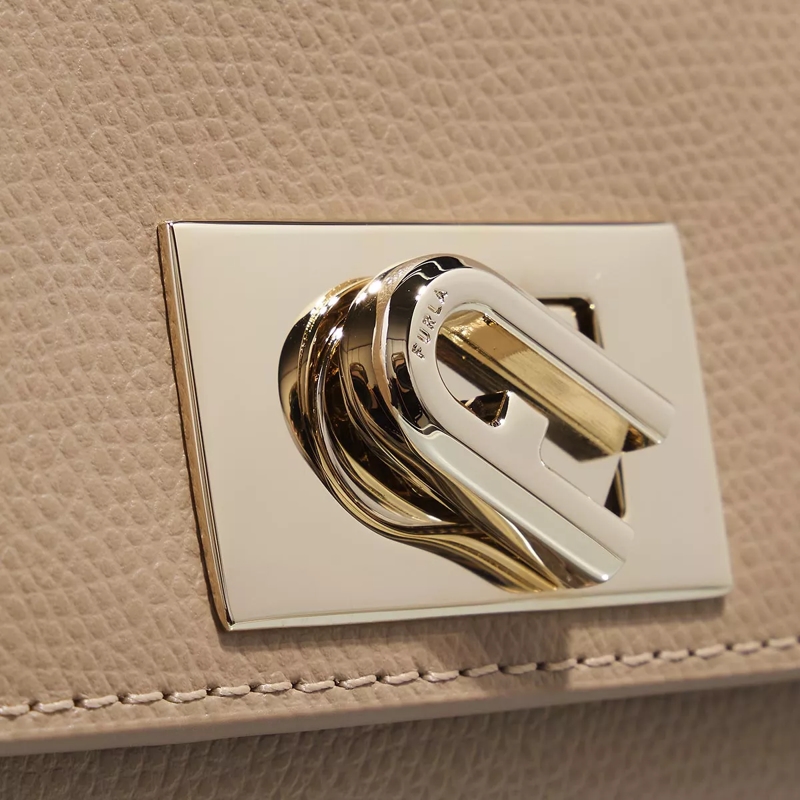 Furla Tri-Fold-Portemonnaie Furla 1927 M Compact Wallet Greige(Image 4)