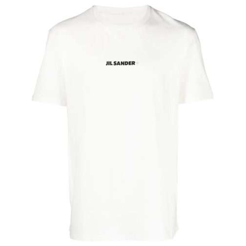 Jil Sander T-Shirts Black Logo T-Shirt White