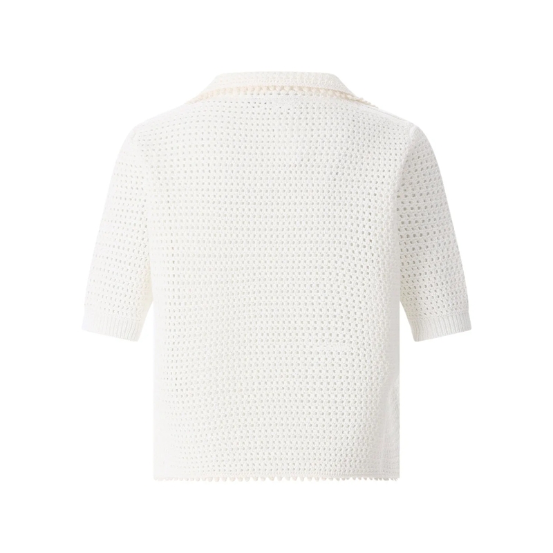 Fabiana Filippi Poloshirt Poloshirt aus Baumwolle weiß(Image 3)