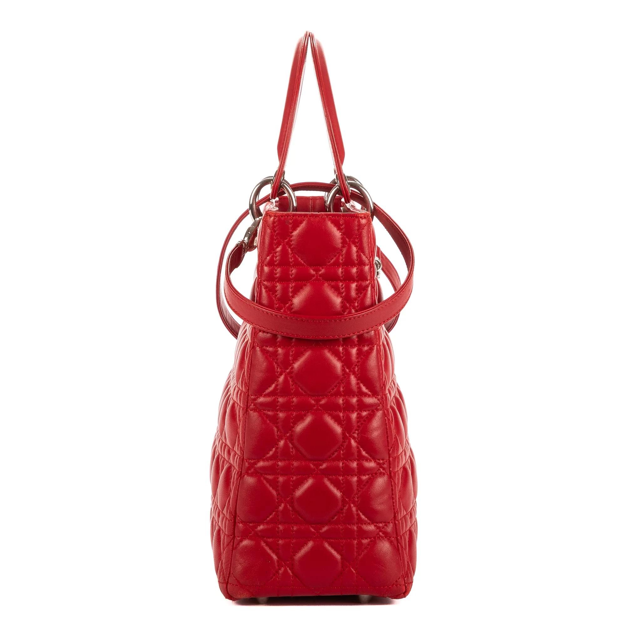 Thumbnail - Christian Dior Crossbody Bags - Lady Dior Large - Gr. unisize - in Rot - für Damen