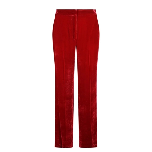 P.A.R.O.S.H.  Relur24 Velvet Trousers Red