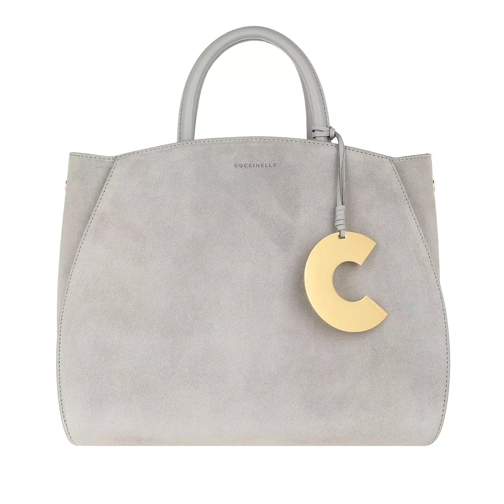 Coccinelle Concrete Suede Tote Bag Dolphin Rymlig shoppingväska