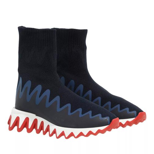 Christian Louboutin Sharky Sock Maille Sneakers Navy Slip-On Sneaker