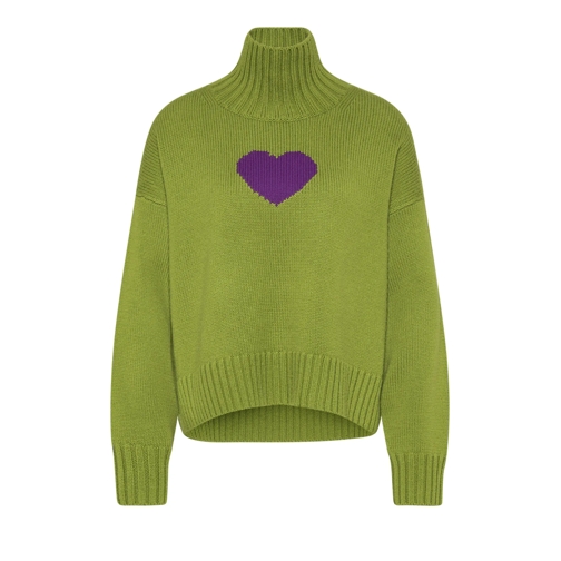 SEM PER LEI Pull PULLI STEHKRAGEN HERZ 123 greenery