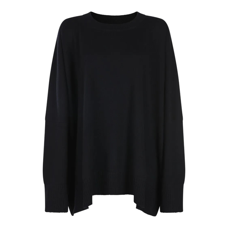 Malo Trui Black Cashmere Knitwear Black