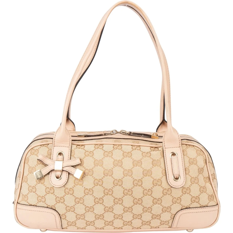 Gucci Schultertasche Gucci GG Monogram Princy Handbag beige