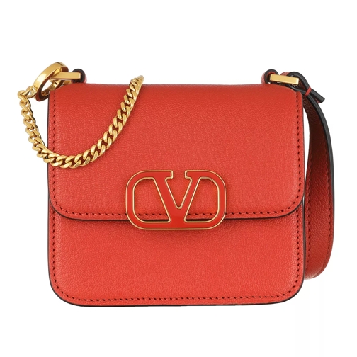 Valentino Garavani Mini Shoulder Bag Leather Rouge Pur Crossbody Bag