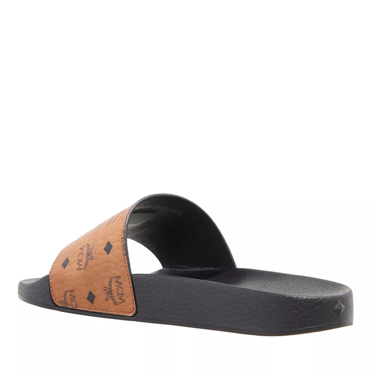 Mcm women's best sale visetos slides