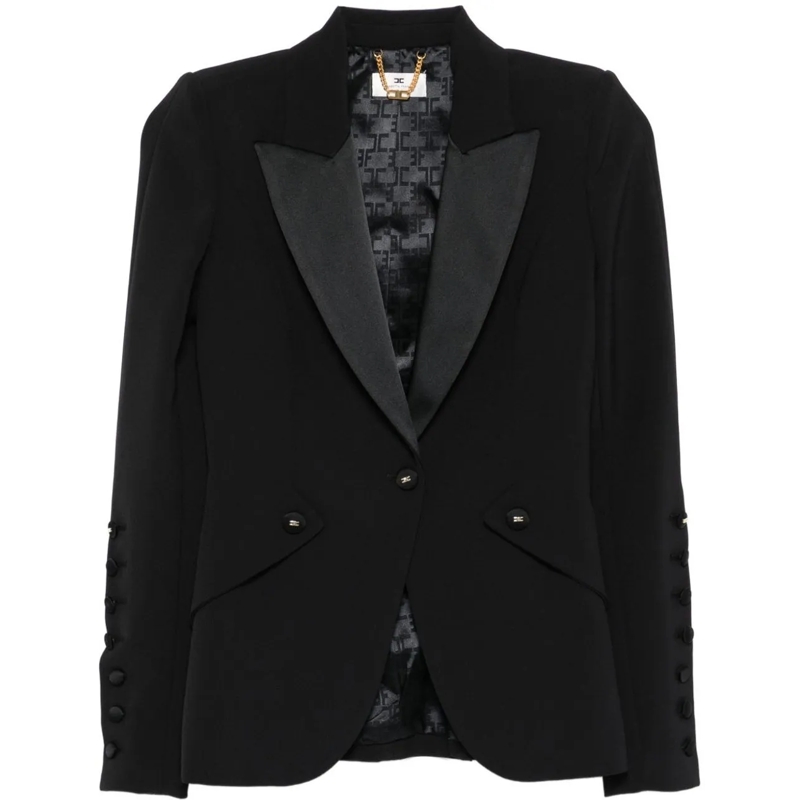 Elisabetta Franchi Veste de transition Blazers Black schwarz