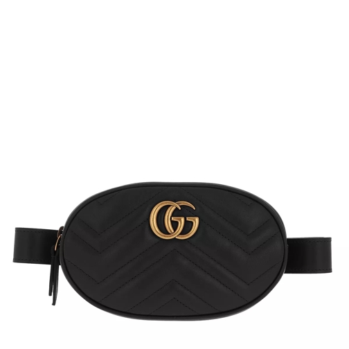 Gucci GG Marmont Belt Bag Nero Midjeväskor