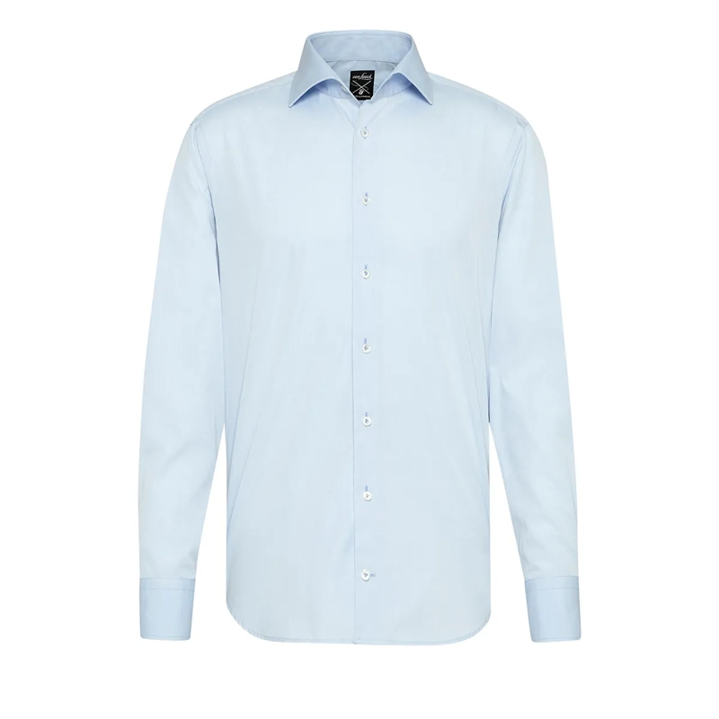 VAN LAACK Hemd Hemd Tailor Fit Uni blau