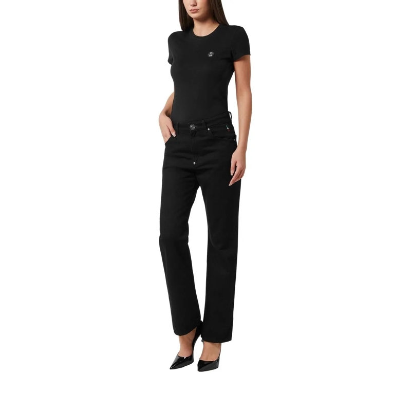 Philipp Plein Jeans mit geradem Bein Gerader Schnitt Hexagon schwarz(Image 2)