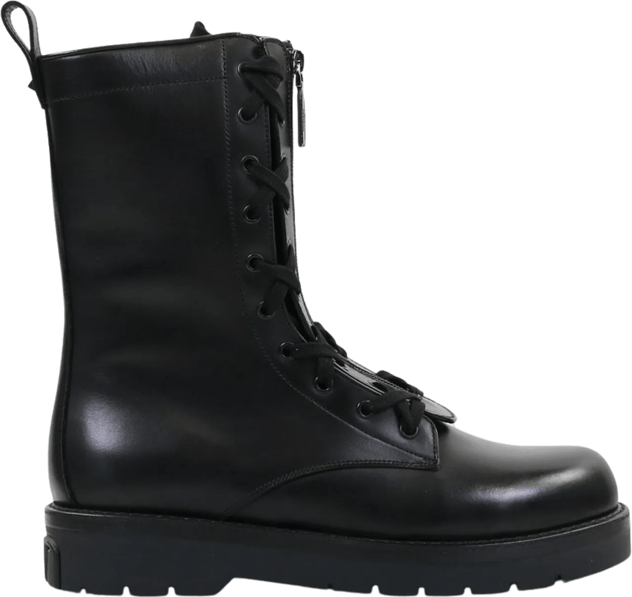 Thumbnail - Valentino Garavani Stiefel - Valentino Garavani Combat Leather Boots - Gr. 42 (EU) - in Schwarz - für Damen